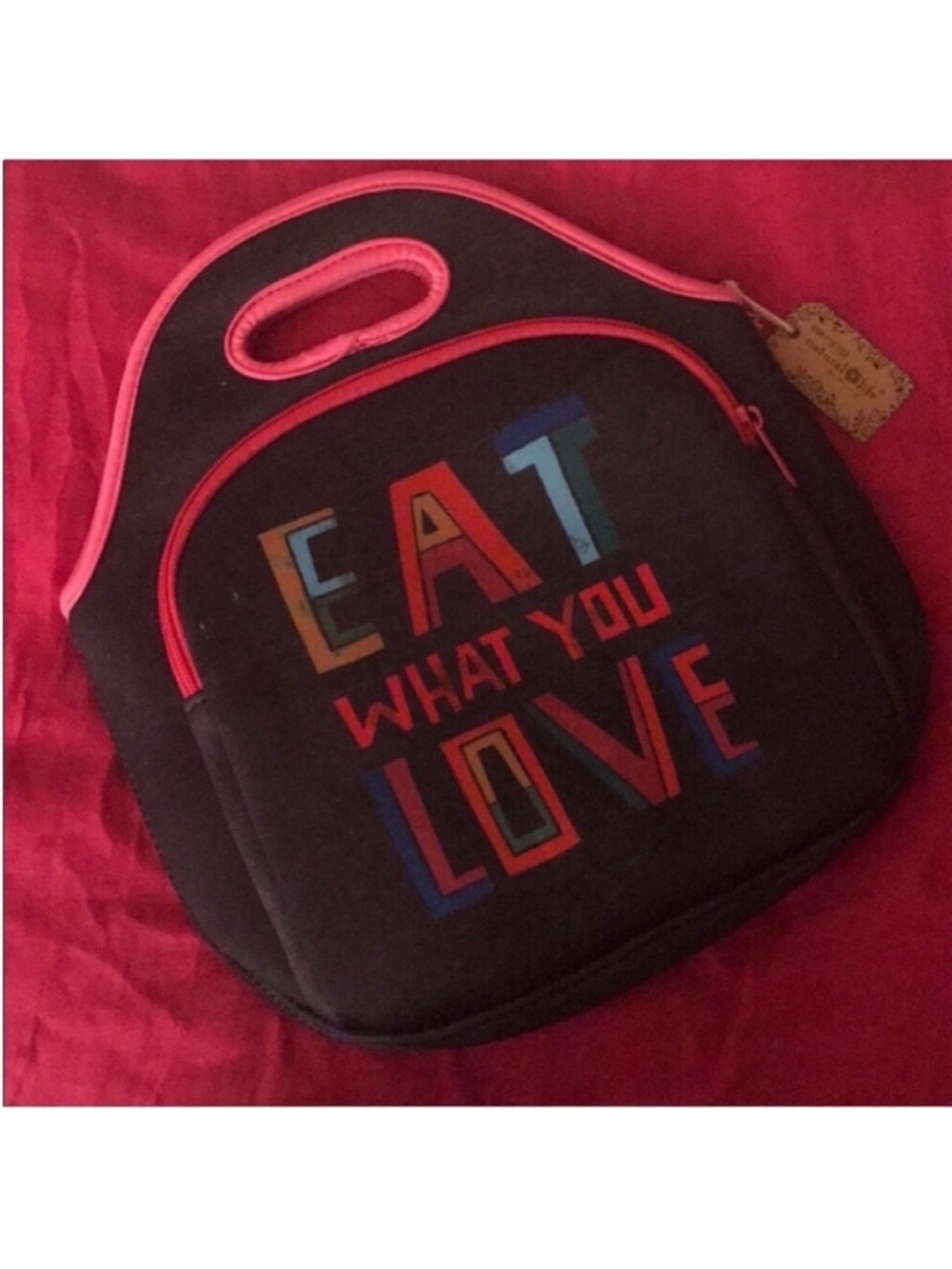 Natural Life “Eat What You Love” Neoprene Insulated Lunch Bag - Picture 6 of 9
